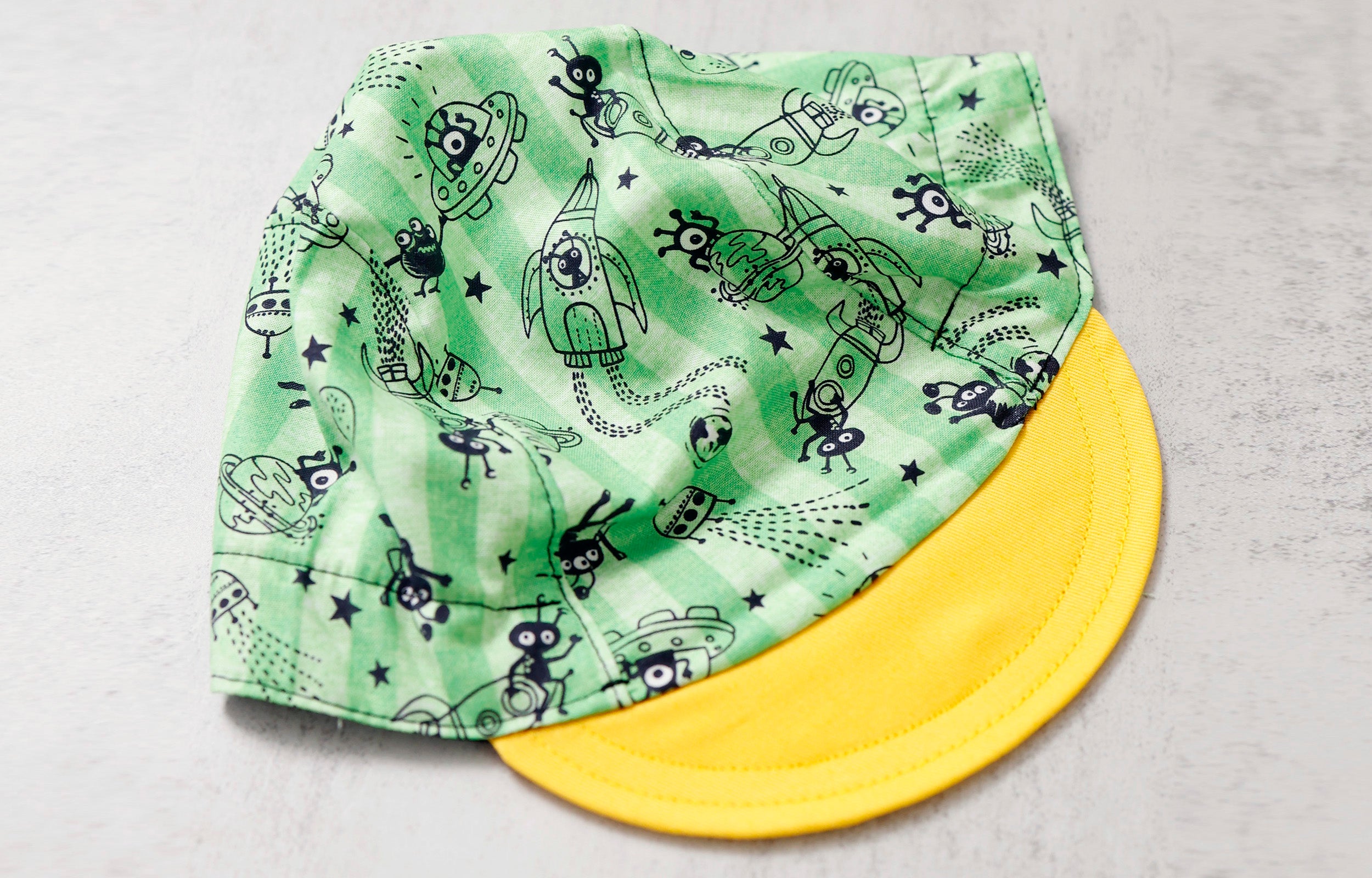 Little Green Alien Cycling Cap