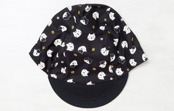 Cats Black Cycling Cap