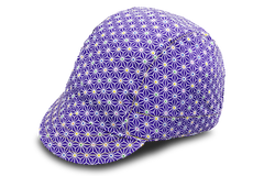Little Purple Sashiko Star Cycling Cap