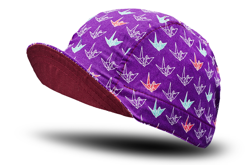 Little Origami Purple Cycling Cap